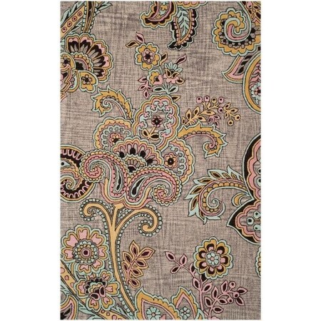 Safavieh 9 x 12 ft. Amalfi 500 Power Loomed Rectangle RugCreme & Gold AMF572A-9